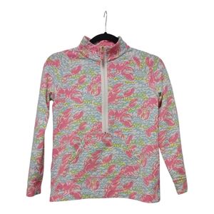 Lilly Pulitzer Lobstah Pullover Girls Size XL 12-14-EUC